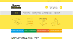 Desktop Screenshot of bauer-container.com